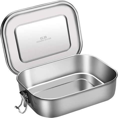 stainless steel lunch box amazon uk|rectangular small stainless steel boxes.